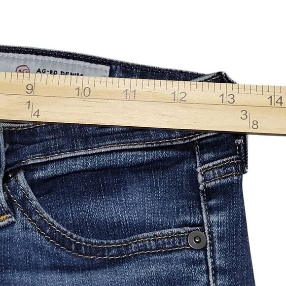 AG Adriano Goldschmied Jeans Women's Sz 24 The Stilt Cigarette Leg Roll-up Denim - Picture 7 of 9